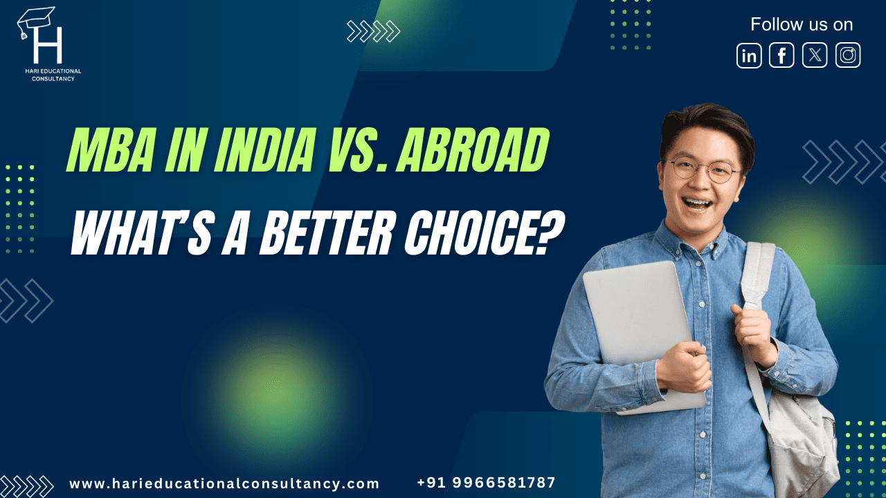 MBA in India vs. Abroad: What’s a Better Choice? - Hari Educational ...