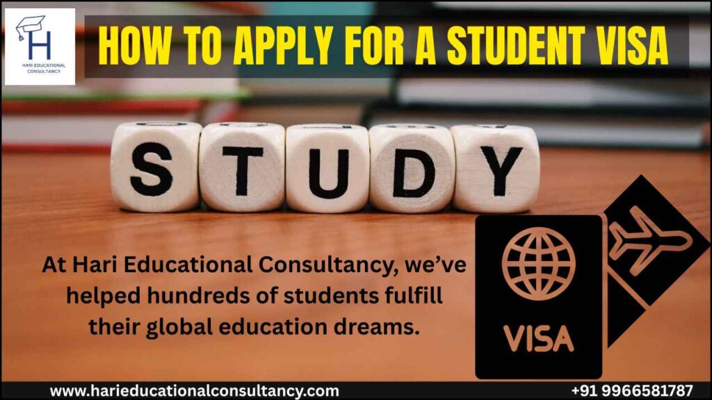 How to apply for a student visa