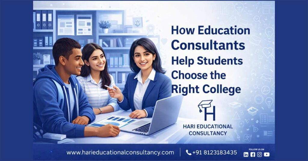 how education consultants help students choose the right college guidance for admissions