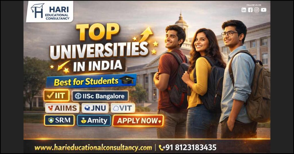 Top Ranked Universities in India for Students