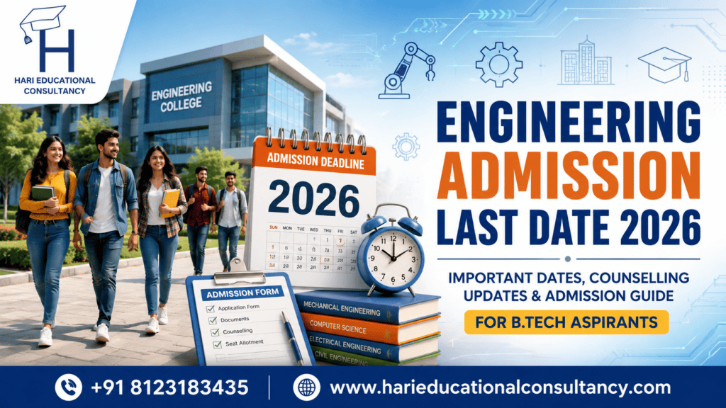 engineering admission last date 2026